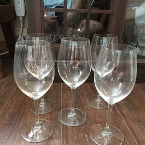 Riedel wine glasses.  Set of 5
